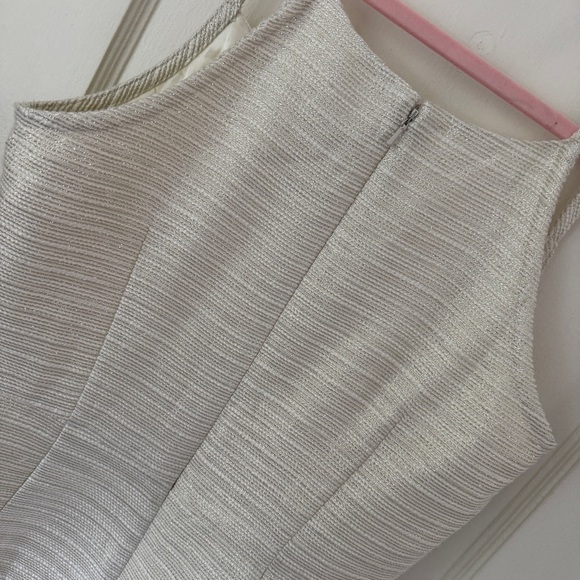 Paper Crown Anthropologie Ivory Sheath Dress Size 6 Excellent Condition - Picture 3 of 15